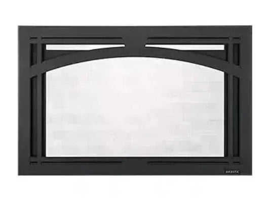 Majestic Tuscan Black Arch Screen Front for Trilliant 30" Gas Fireplace Insert