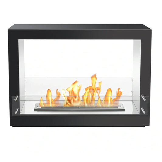 The Bio Flame Rogue 2.0 Double Sided 36" White Ethanol Fireplace