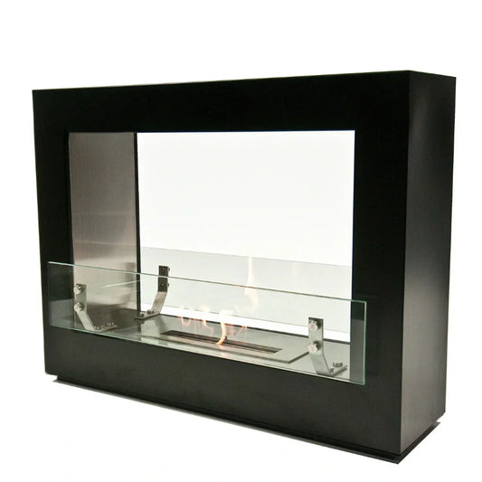 The Bio Flame Rogue 2.0 Double Sided 36" White Ethanol Fireplace