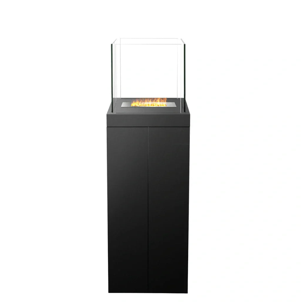 The Bio Flame 15" Torch 2.0 Stainless Steel Freestanding Ethanol Fireplace