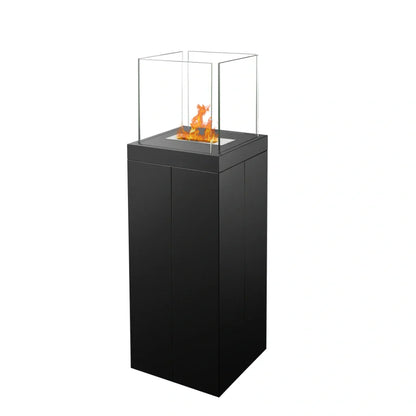 The Bio Flame 15" Torch 2.0 Stainless Steel Freestanding Ethanol Fireplace