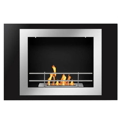 The Bio Flame Fiorenzo 33" Stainless Steel Wall Mounted Ethanol Fireplace