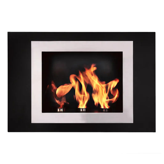 The Bio Flame Fiorenzo 33" Stainless Steel Wall Mounted Ethanol Fireplace