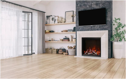 Amantii Traditional Lumina 33" Indoor Outdoor Smart Electric Fireplace Insert | TRD-33-LUMINA