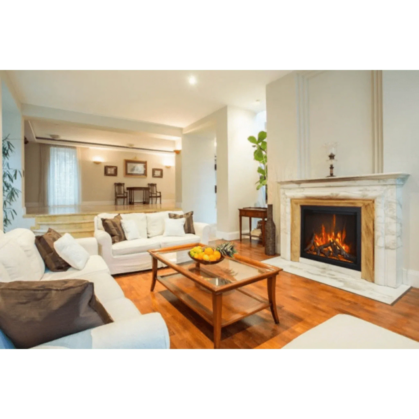 Amantii Traditional 38" Indoor Outdoor Built-In Smart Electric Fireplace Insert | TRD-38