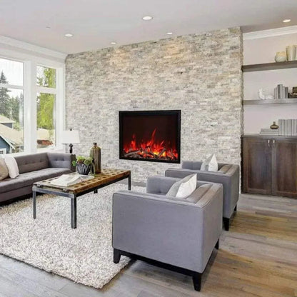 Amantii Traditional 48" Indoor Outdoor Built-In Smart Electric Fireplace Insert | TRD-48