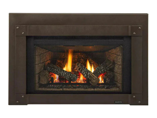 Majestic Trilliant Small 25" Traditional Direct Vent Propane Gas Fireplace Insert with IntelliFire Touch Ignition System