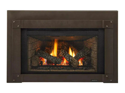 Majestic Trilliant Large 35" Traditional Direct Vent Natural Gas Fireplace Insert with IntelliFire Touch Ignition System