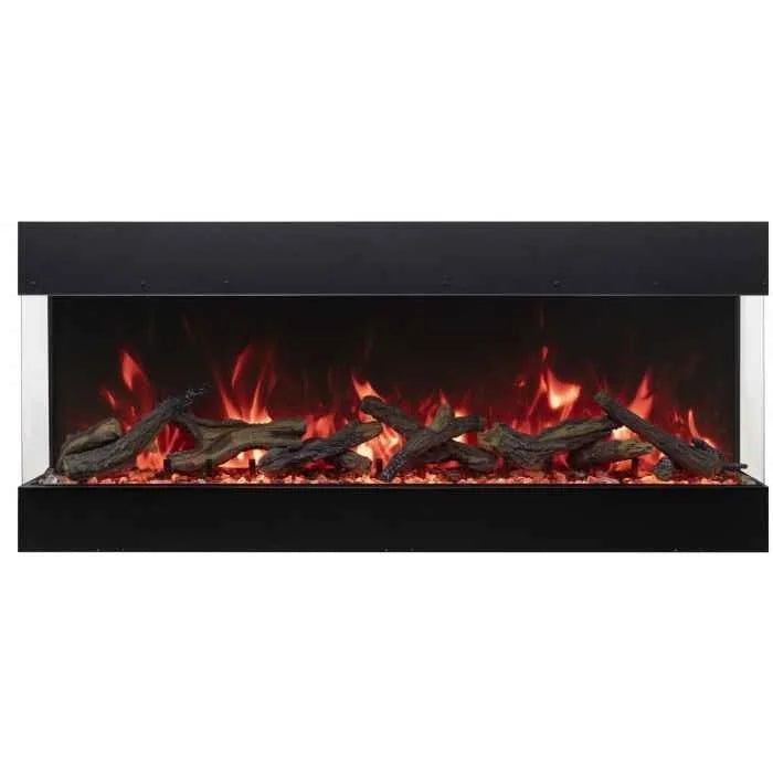 Amantii Tru View Bespoke 85" Indoor Outdoor 3 Sided Electric Fireplace | TRV-85-BESPOKE
