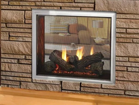 Majestic Twilight 36" Indoor/Outdoor See-Through Gas Fireplace with IntelliFire Natural Gas