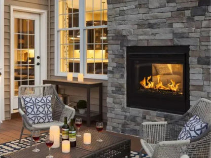 Majestic Twilight 36" Indoor/Outdoor See-Through Gas Fireplace with IntelliFire Natural Gas