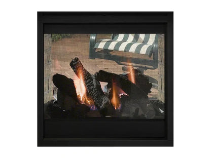 Majestic Twilight Modern 36" Indoor/Outdoor See-Through Gas Fireplace