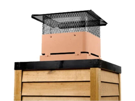 Majestic TCT375 8" Terra cotta vertical Termination Cap for SL300 Series Pipe