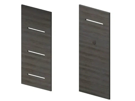 Modern Flames Driftwood Grey Allwood Main Wall System for Orion Slim 60" Fireplace