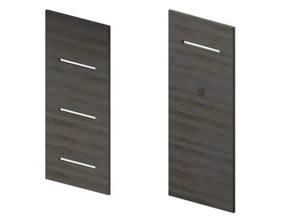 Modern Flames Coastal Sand Allwood Side Wall Option with 1 Side Shelves for Spectrum Slimline 60" Fireplace