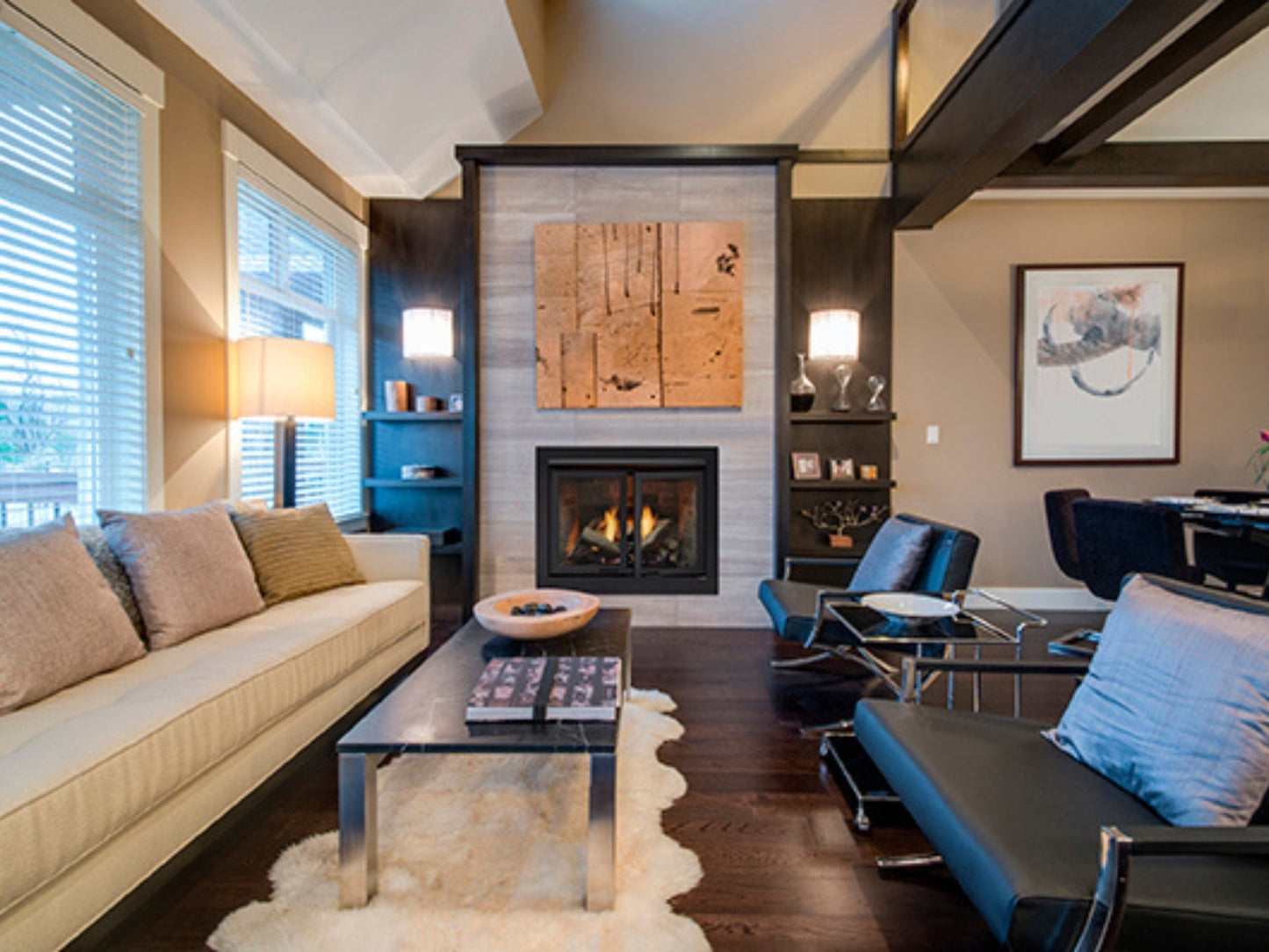 Monessen Lo-Rider 36" Circulating Clean Face Gas Firebox Multi-tonal Brown Traditional panels