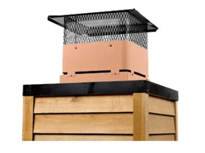 Majestic Vertical Terra Cotta Termination Cap Cover for Direct Vent and B-Vent Gas Units