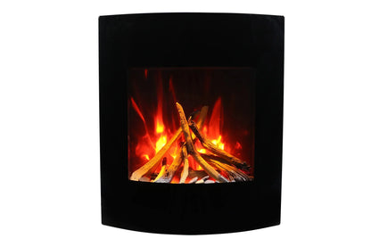 Amantii 24" Wall Mount or Built-In Indoor Outdoor Smart Electric Fireplace | WM-BI-2428-VLR-BG