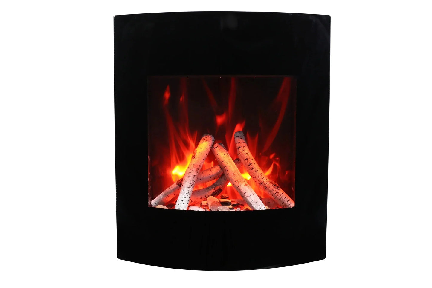 Amantii 24" Wall Mount or Built-In Indoor Outdoor Smart Electric Fireplace | WM-BI-2428-VLR-BG