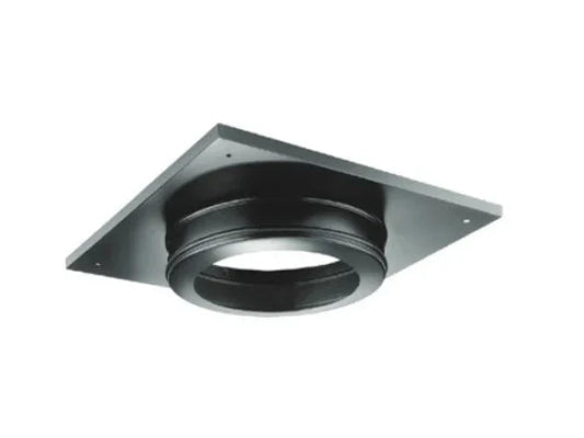 Majestic PelletVent Pro 3" - 4" Black Ceiling Support/Wall Thimble Cover