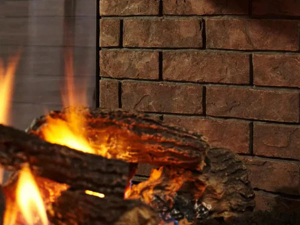 Majestic Weathered Traditional Brick Interior Liner for Pier Gas Fireplaces