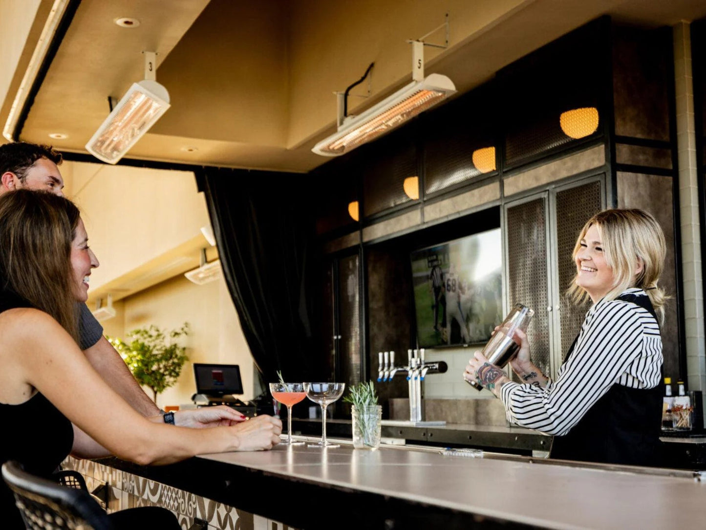 Bromic Heating 36" White Tube Suspension Kit for Tungsten Electric Heater