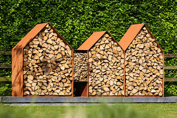 RB73 Bruges 3mm CorTen Steel Wood Storage