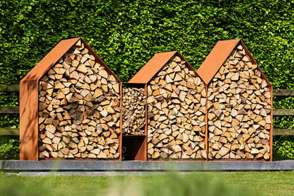RB73 Bruges 3mm CorTen Steel Wood Storage