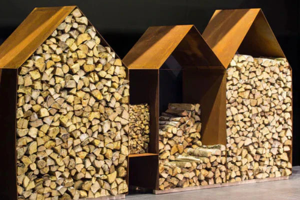 RB73 Bruges 3mm CorTen Steel Wood Storage