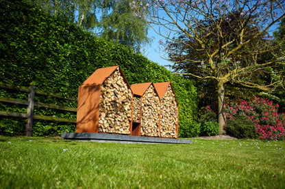 RB73 Bruges 3mm CorTen Steel Wood Storage