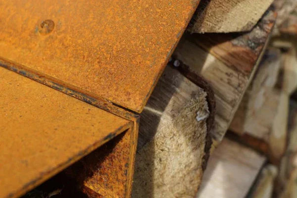 RB73 Bruges 3mm CorTen Steel Wood Storage