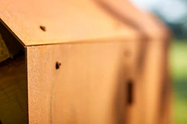 RB73 Bruges 3mm CorTen Steel Wood Storage