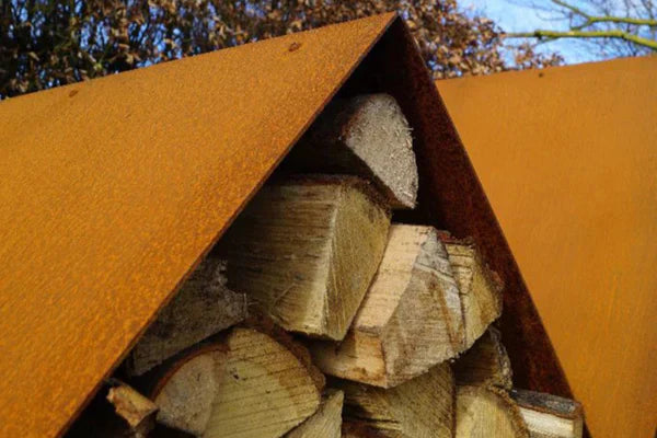 RB73 Bruges 3mm CorTen Steel Wood Storage