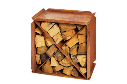 RB73 Bloxx 2mm CorTen Steel Wood Storage