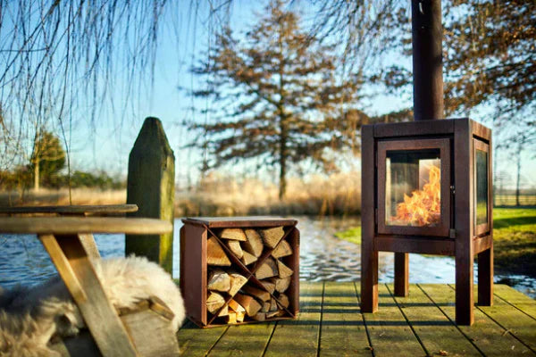 RB73 Blox 2mm CorTen Steel Wood Storage