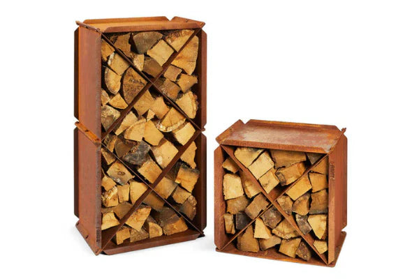RB73 Blox 2mm CorTen Steel Wood Storage