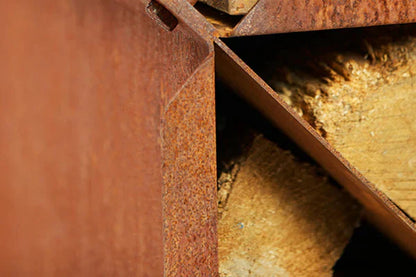 RB73 Bloxx 2mm CorTen Steel Wood Storage