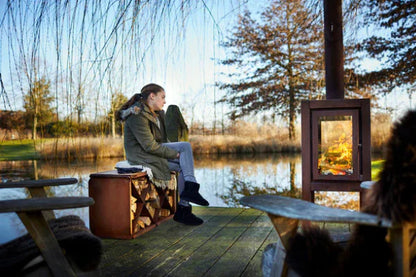 RB73 Bloxx 2mm CorTen Steel Wood Storage