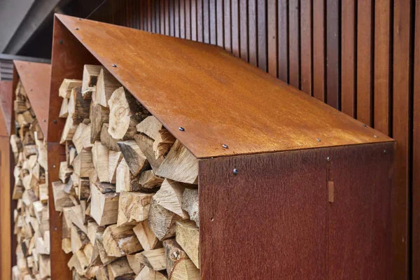 RB73 Sheddak 3mm CorTen Steel Wood Storage