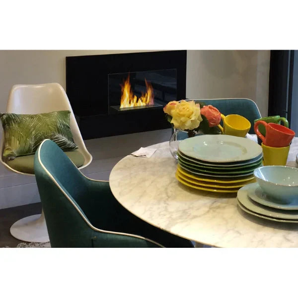 The Bio Flame Fiorenzo 33" Stainless Steel Wall Mounted Ethanol Fireplace